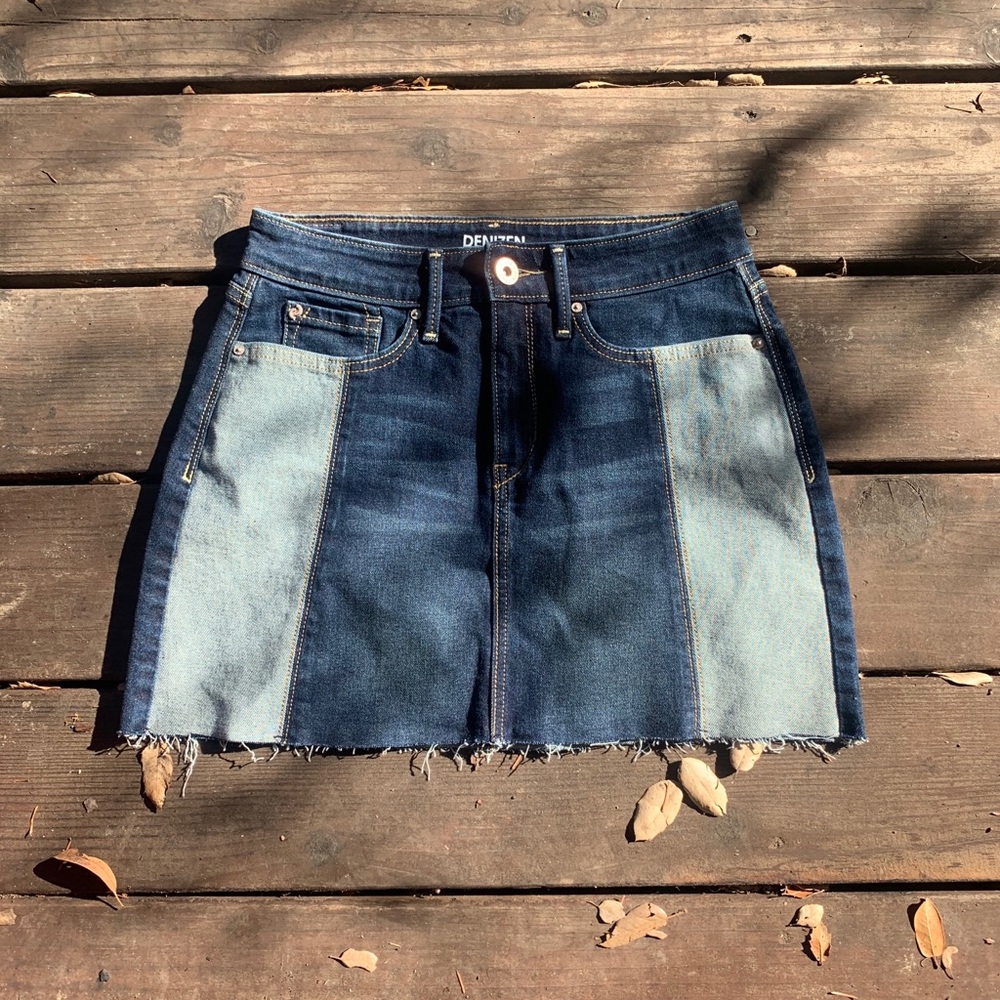 levi’s denizen cut off two tone skirt